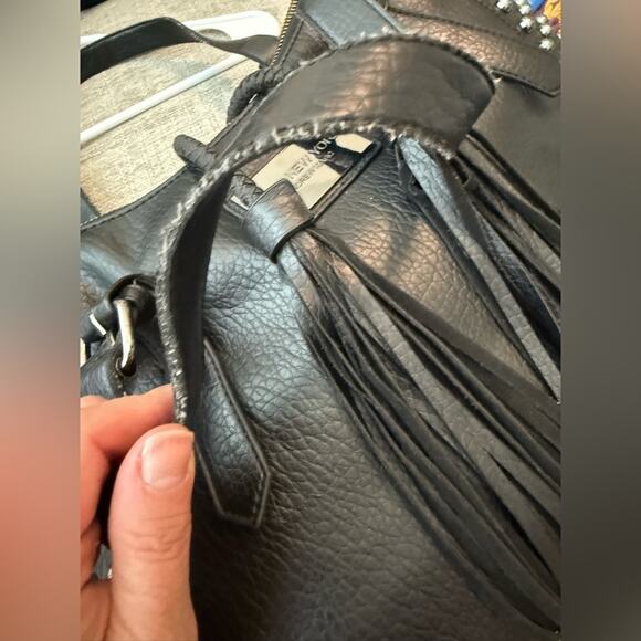 Andrew Marc New York black silver studded satchel - Picture 10 of 16